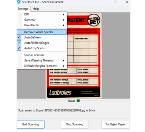 ScanPrint Scaneasi software screen grab