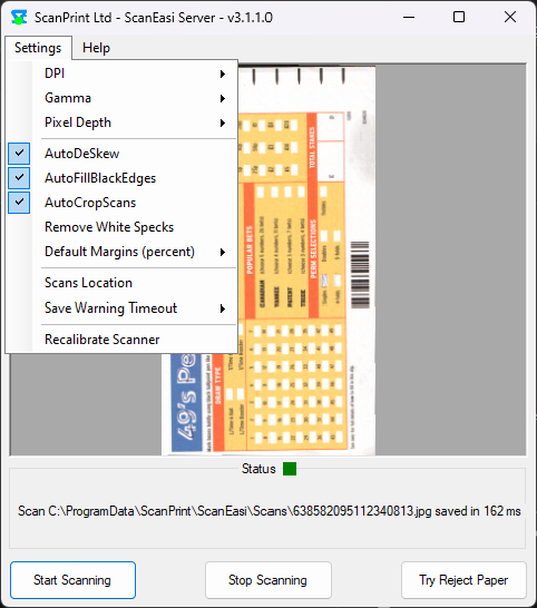 GUI ScanPrint GUI